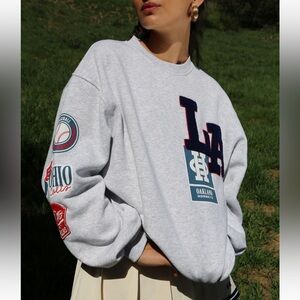 LA Patch Crew Neck Sweatshirt